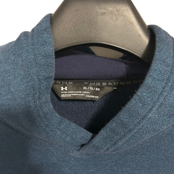 Under Armour Hooded Pullover Sweatshirt Size XL Loose Fit Graphic Sleeves - Picture 7 of 7